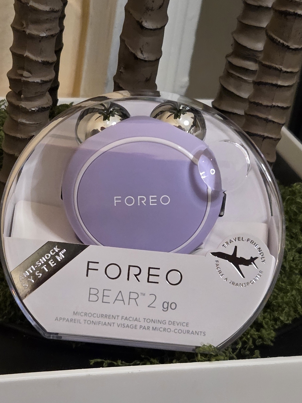 FOREO BEAR 2 Go Microcurrent Facial Toning Device Lavender New Sealed